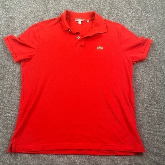 Lacoste Other - LACOSTE Men’s Red Short Sleeved Polo Shirt Slim Fit size: XXL